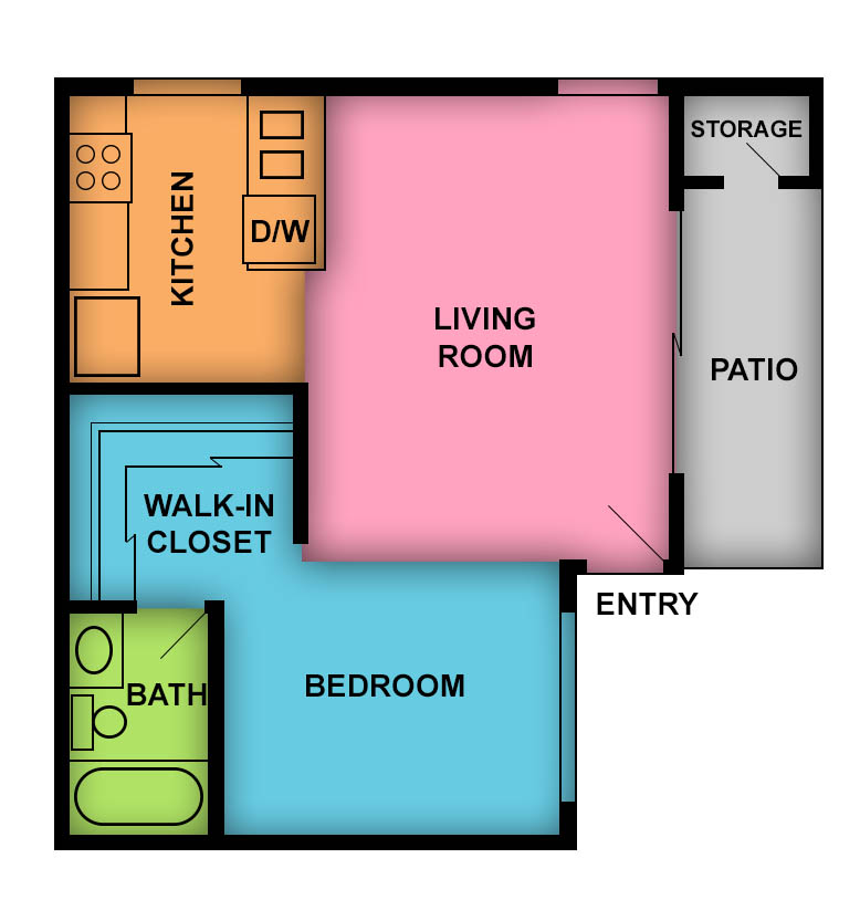 This image is the visual schematic representation of Amethyst in Club Royale Apartments.